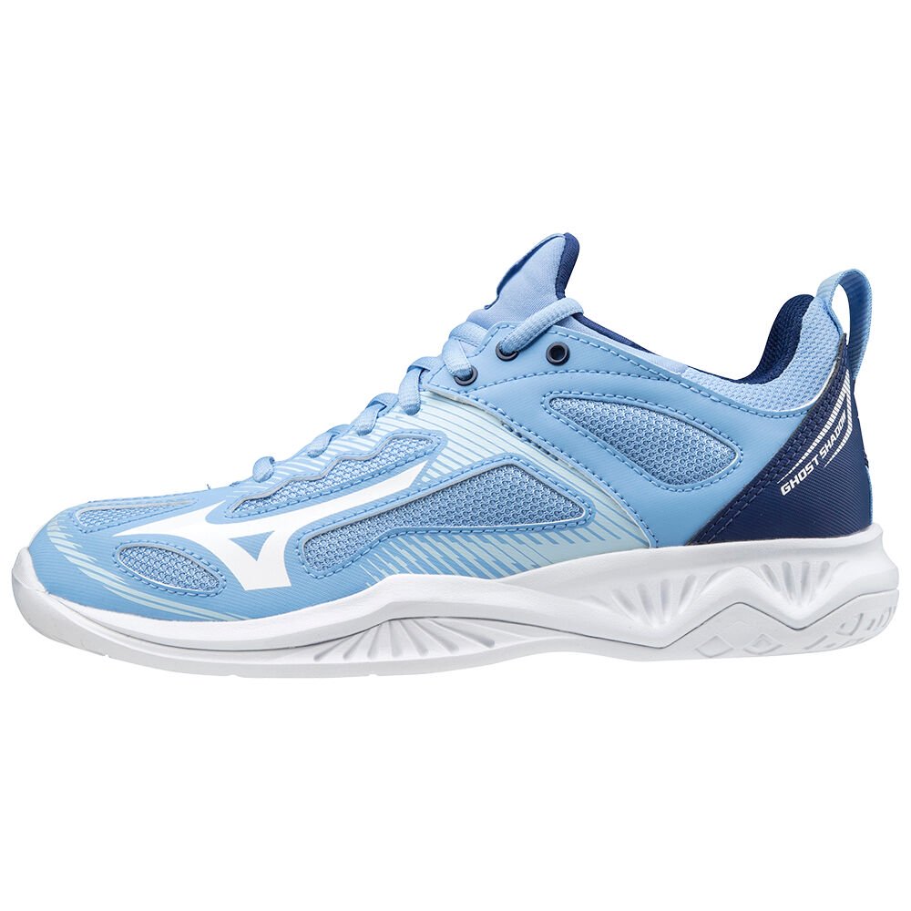 Women's Mizuno Handball Shoes Blue/White Ghost Shadow Shoes - X1GB198029